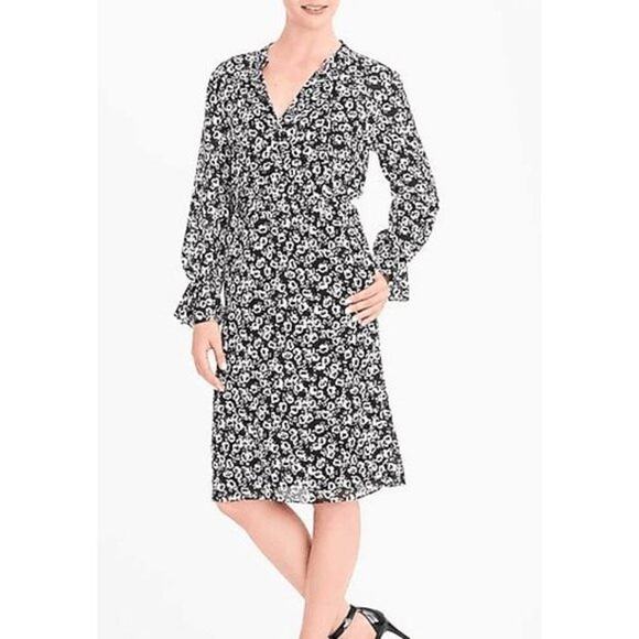 J. Crew Mercantile Blossom Print Dress – Black & White – Size M - Picture 10 of 10
